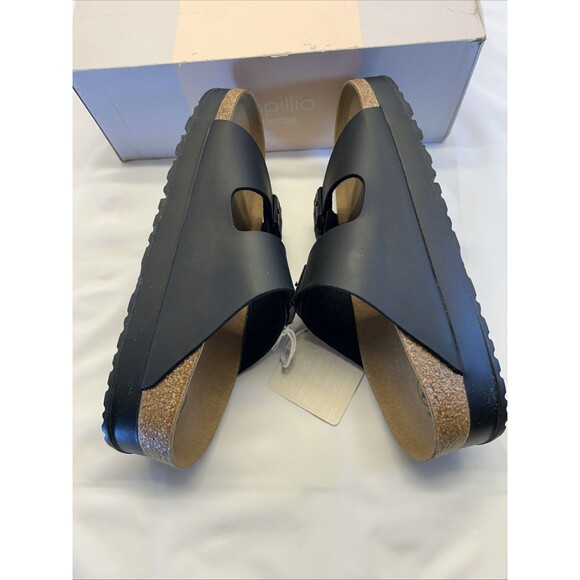Papillio Birkenstock Arizona Pap Flex Platform Sandal Black SZ 9 Narrow Women - Picture 6 of 10